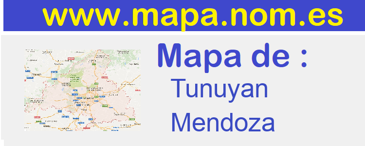 mapa de  Tunuyan