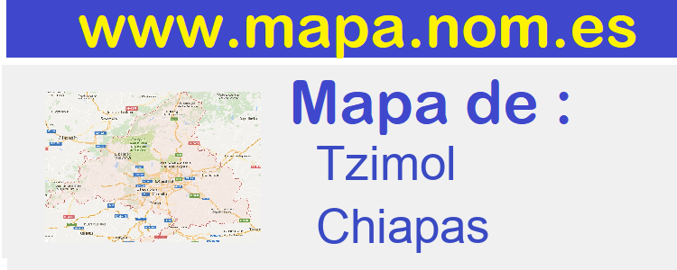 mapa de  Tzimol