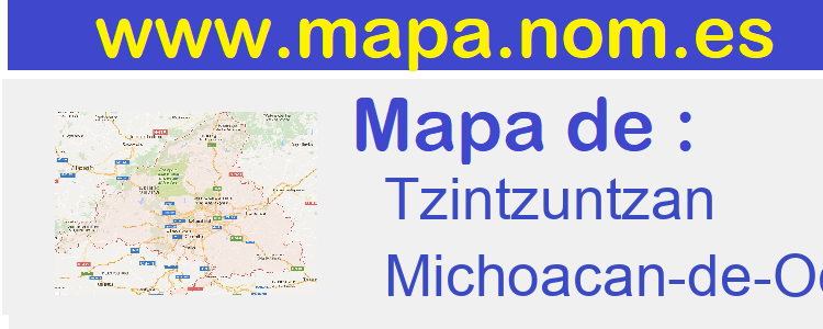 mapa de  Tzintzuntzan