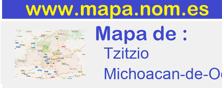 mapa de  Tzitzio