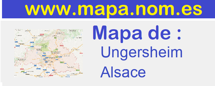 mapa de  Ungersheim