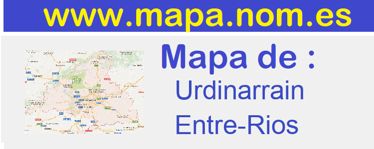 mapa de  Urdinarrain