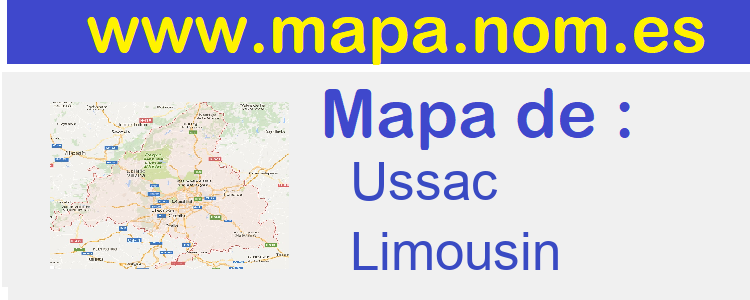 mapa de  Ussac