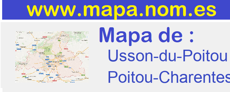 mapa de  Usson-du-Poitou
