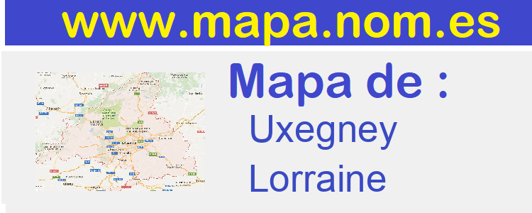 mapa de  Uxegney