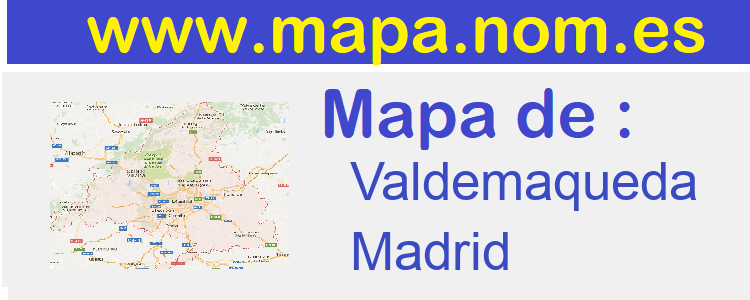 mapa de  Valdemaqueda