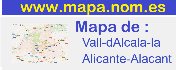 mapa de  Vall-dAlcala-la