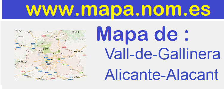 mapa de  Vall-de-Gallinera