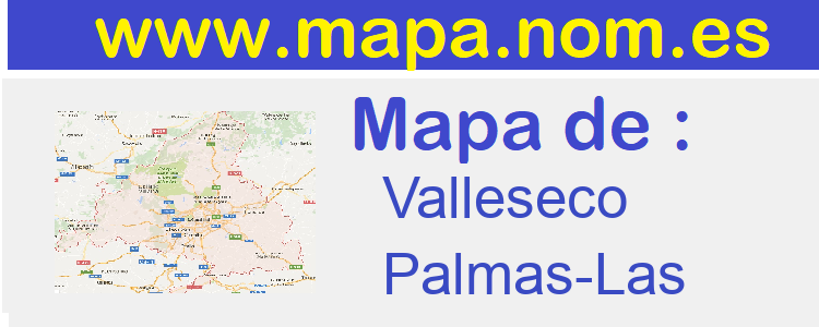 mapa de  Valleseco