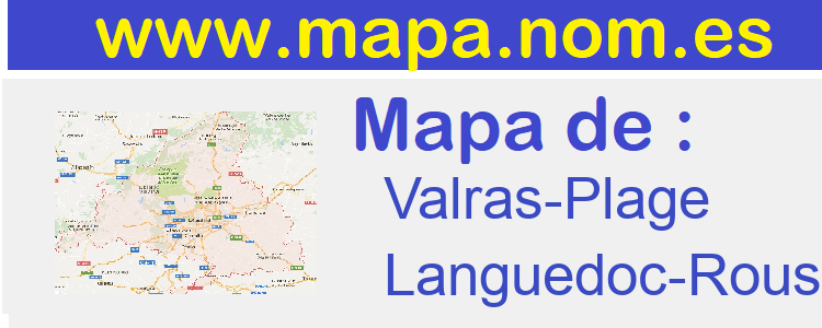 mapa de  Valras-Plage