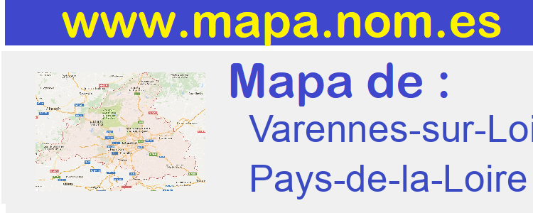 mapa de  Varennes-sur-Loire