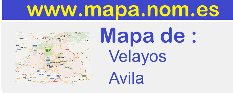mapa de  Velayos