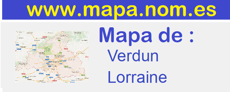 mapa de  Verdun