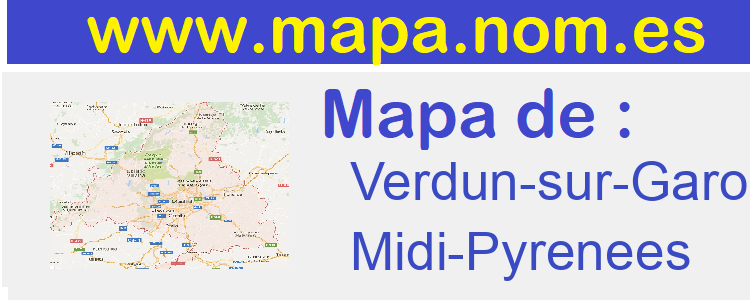 mapa de  Verdun-sur-Garonne