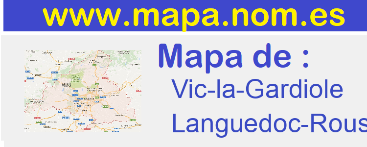mapa de  Vic-la-Gardiole