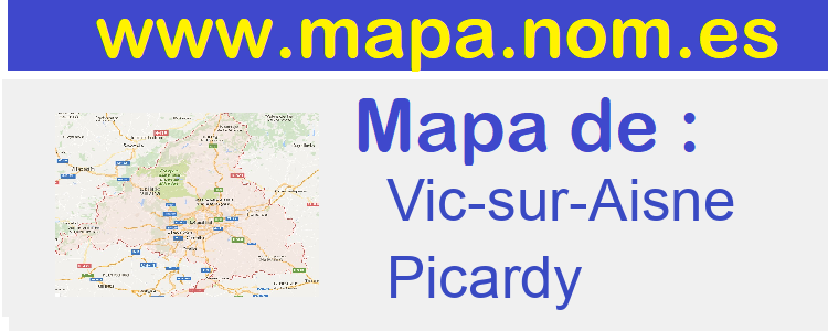 mapa de  Vic-sur-Aisne