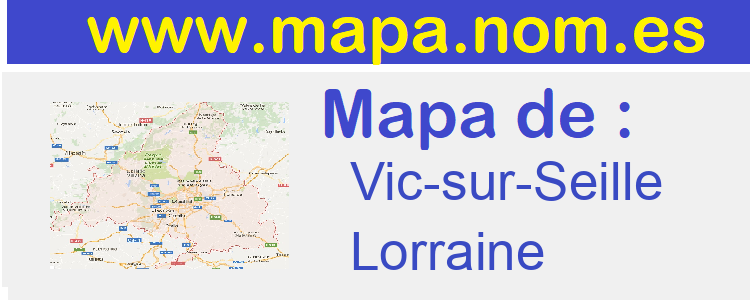 mapa de  Vic-sur-Seille