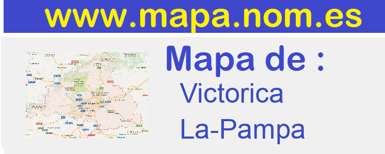 mapa de  Victorica