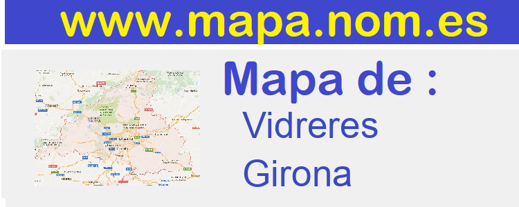 mapa de  Vidreres