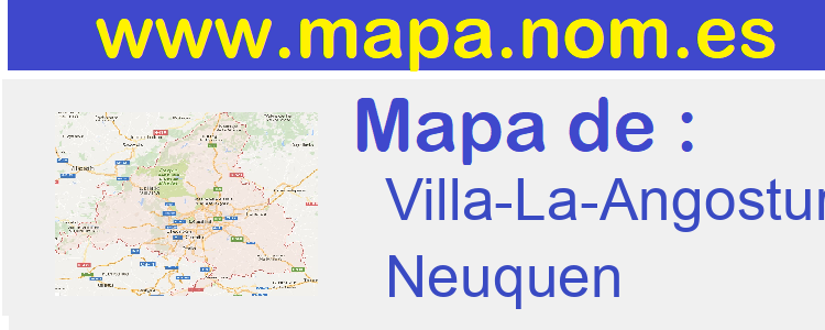 mapa de  Villa-La-Angostura
