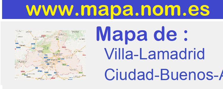 mapa de  Villa-Lamadrid