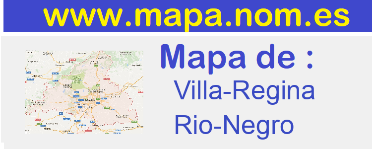 mapa de  Villa-Regina
