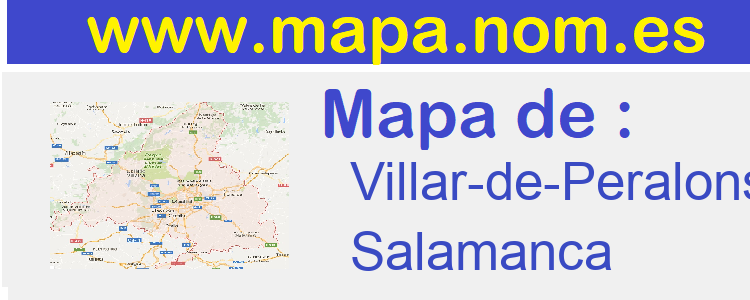 mapa de  Villar-de-Peralonso