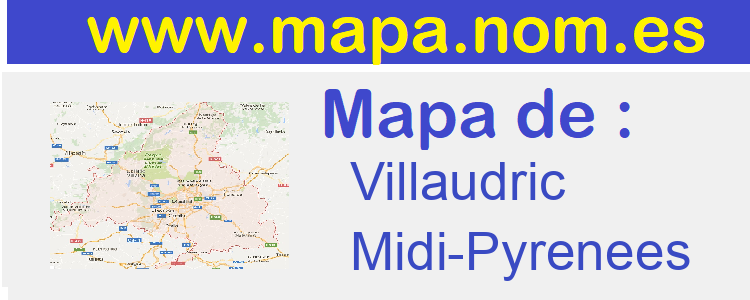 mapa de  Villaudric