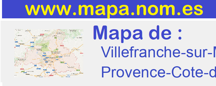 mapa de  Villefranche-sur-Mer
