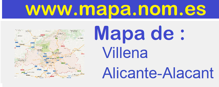 mapa de  Villena