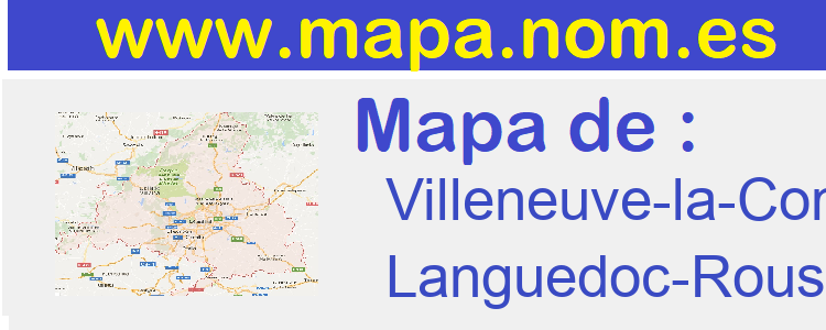 mapa de  Villeneuve-la-Comptal