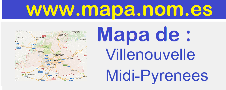 mapa de  Villenouvelle