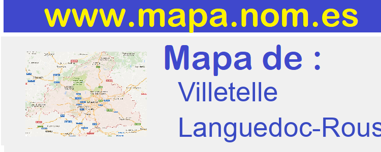 mapa de  Villetelle