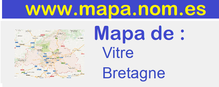 mapa de  Vitre
