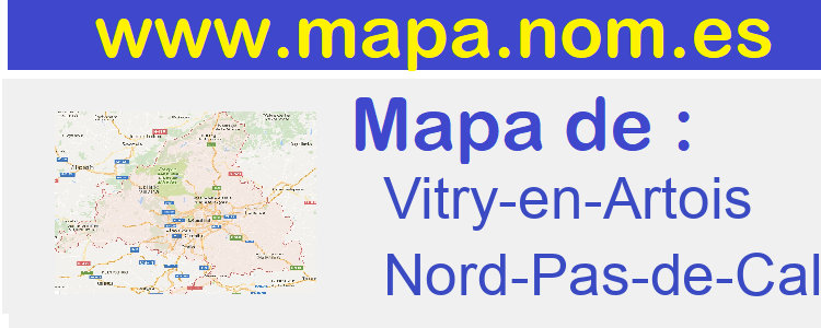mapa de  Vitry-en-Artois