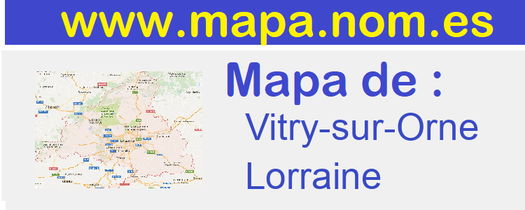 mapa de  Vitry-sur-Orne