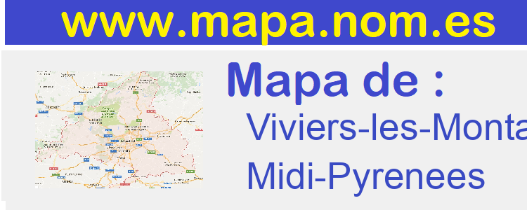 mapa de  Viviers-les-Montagnes
