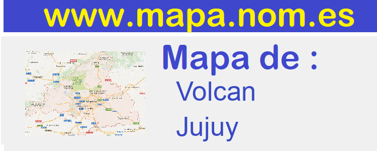 mapa de  Volcan
