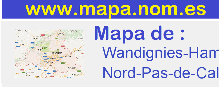 mapa de  Wandignies-Hamage