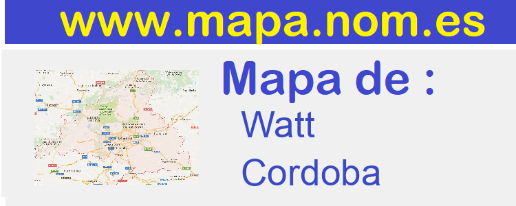 mapa de  Watt