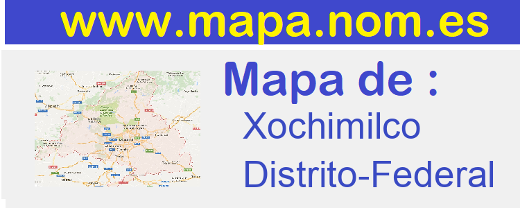 mapa de  Xochimilco