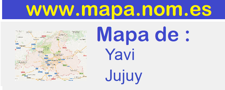 mapa de  Yavi