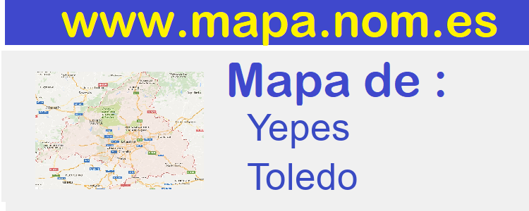 mapa de  Yepes