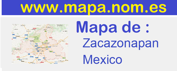 mapa de  Zacazonapan